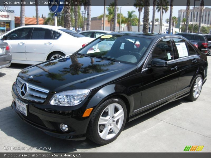 Black / Black 2010 Mercedes-Benz C 300 Sport