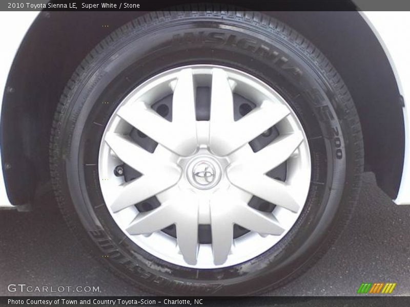 Super White / Stone 2010 Toyota Sienna LE