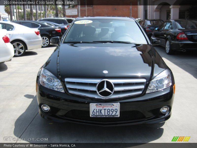 Black / Black 2010 Mercedes-Benz C 300 Sport