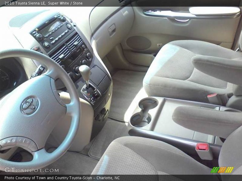 Super White / Stone 2010 Toyota Sienna LE
