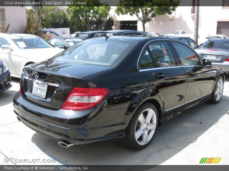 Black / Black 2010 Mercedes-Benz C 300 Sport