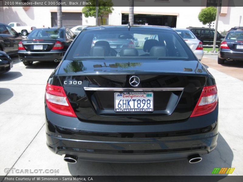 Black / Black 2010 Mercedes-Benz C 300 Sport