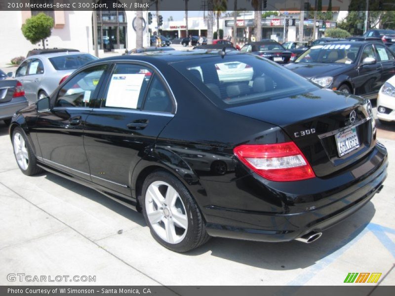Black / Black 2010 Mercedes-Benz C 300 Sport