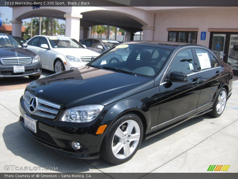 Black / Black 2010 Mercedes-Benz C 300 Sport