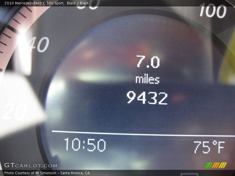 Black / Black 2010 Mercedes-Benz C 300 Sport