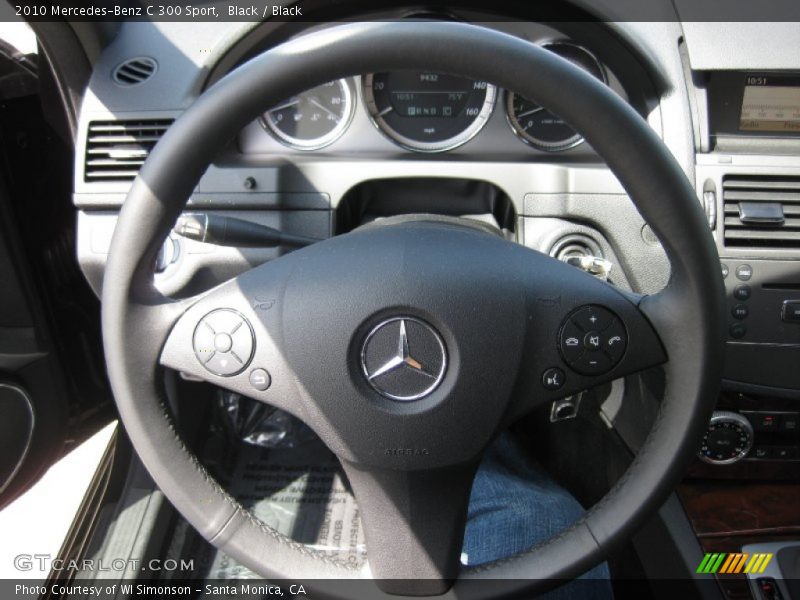 Black / Black 2010 Mercedes-Benz C 300 Sport