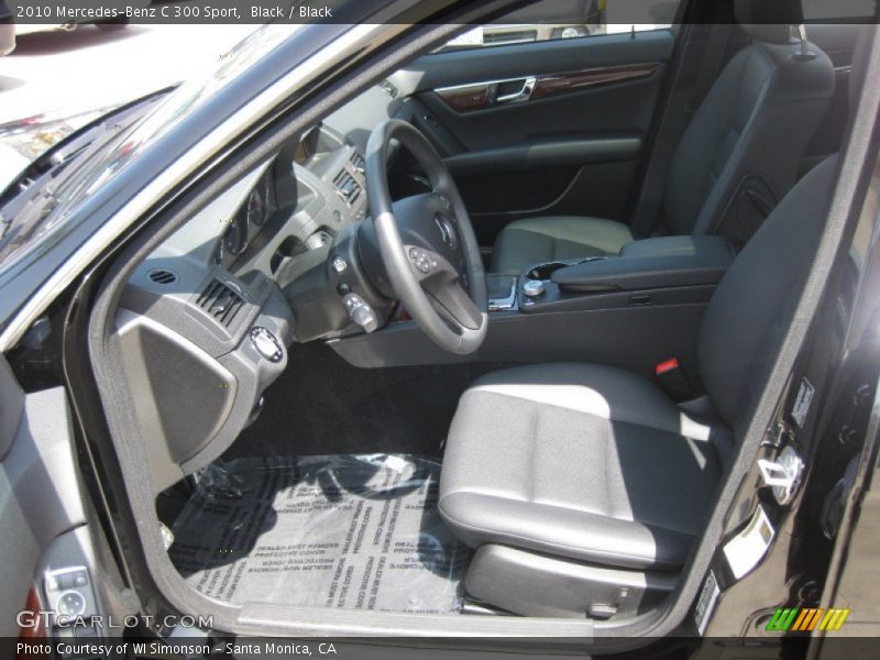 Black / Black 2010 Mercedes-Benz C 300 Sport