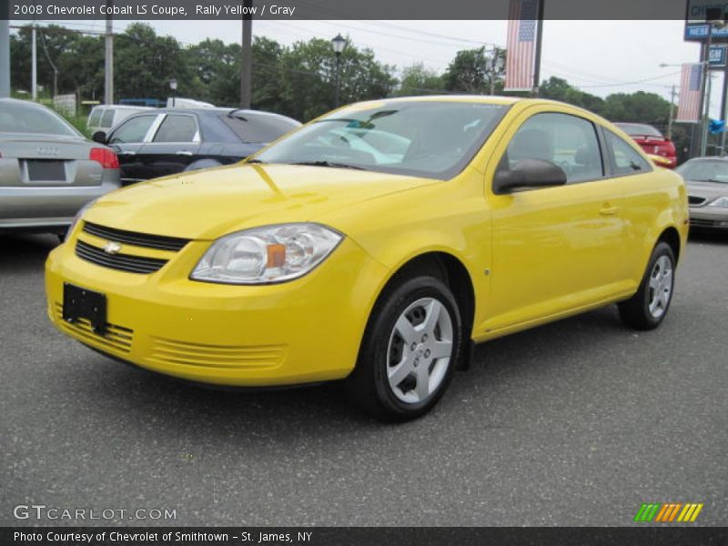 Rally Yellow / Gray 2008 Chevrolet Cobalt LS Coupe