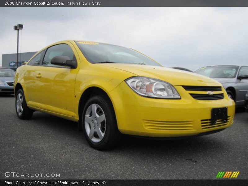 Rally Yellow / Gray 2008 Chevrolet Cobalt LS Coupe
