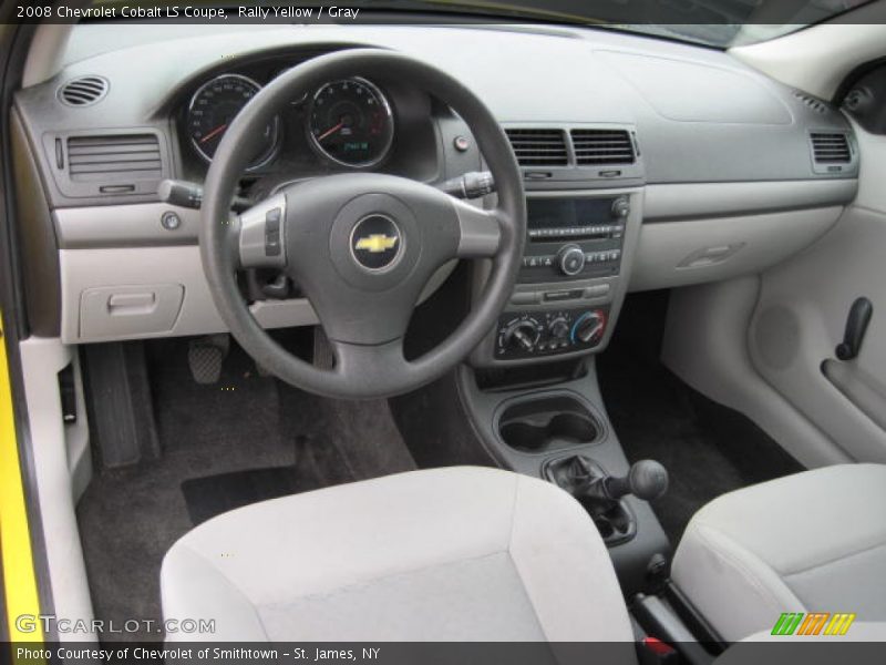 Rally Yellow / Gray 2008 Chevrolet Cobalt LS Coupe