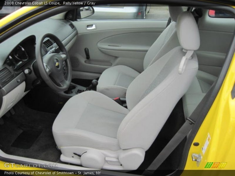 Rally Yellow / Gray 2008 Chevrolet Cobalt LS Coupe