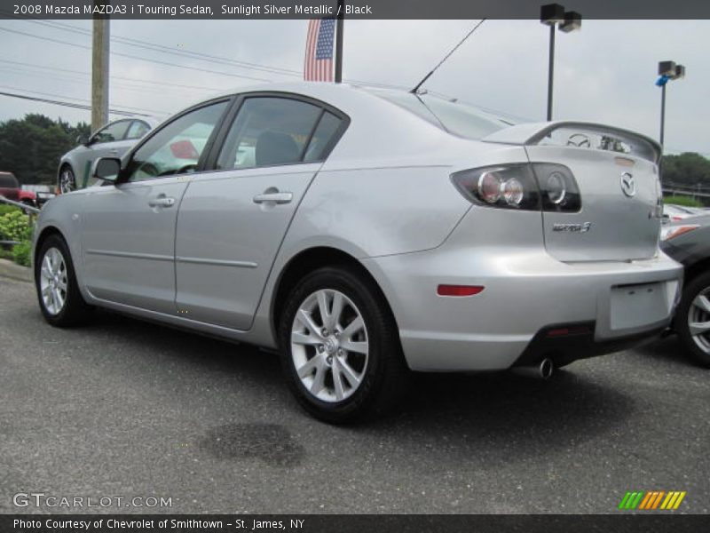 Sunlight Silver Metallic / Black 2008 Mazda MAZDA3 i Touring Sedan