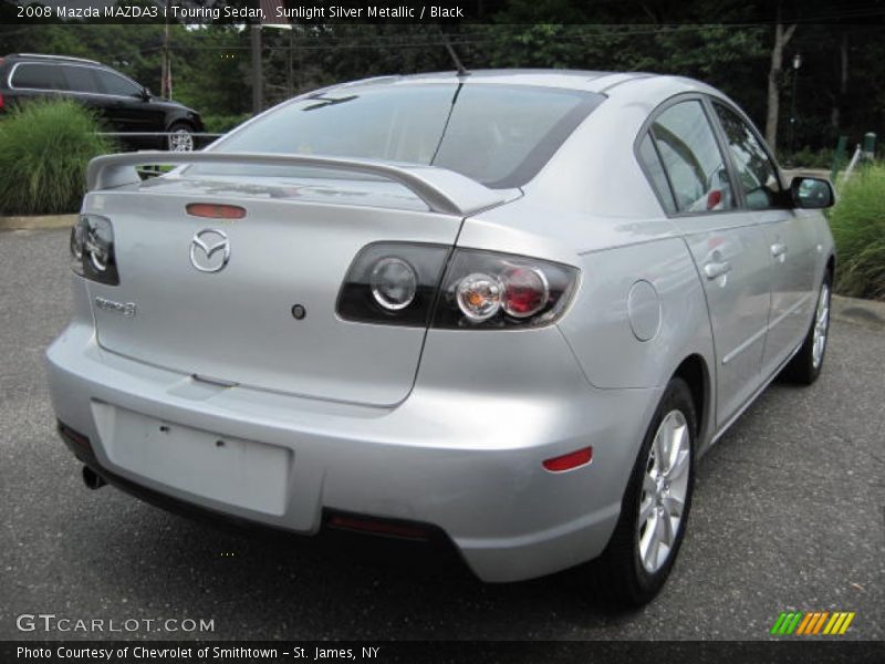 Sunlight Silver Metallic / Black 2008 Mazda MAZDA3 i Touring Sedan