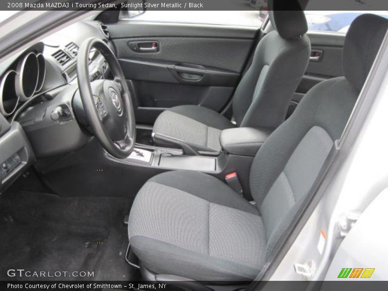 Sunlight Silver Metallic / Black 2008 Mazda MAZDA3 i Touring Sedan
