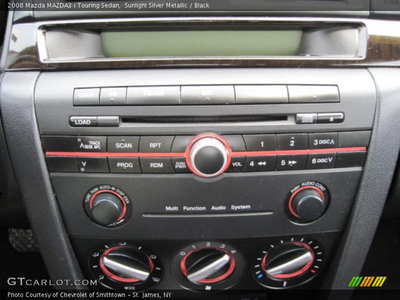 Sunlight Silver Metallic / Black 2008 Mazda MAZDA3 i Touring Sedan