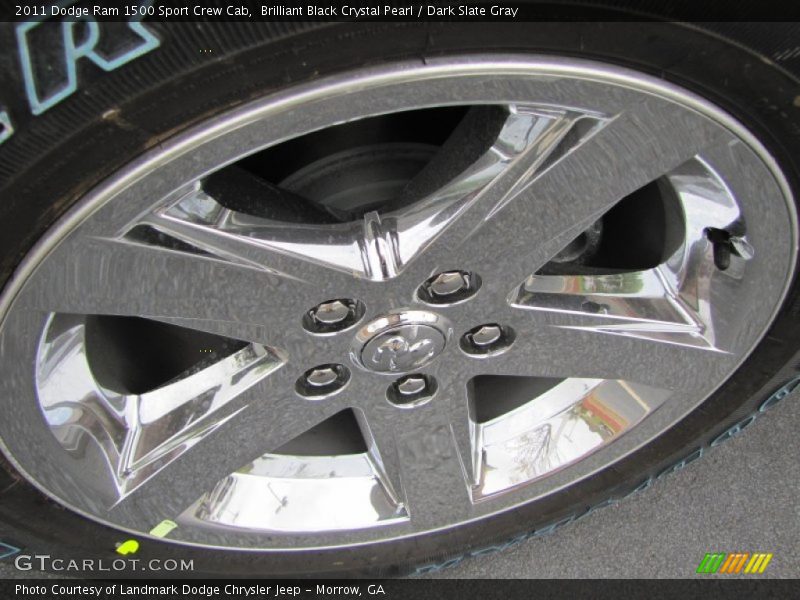Brilliant Black Crystal Pearl / Dark Slate Gray 2011 Dodge Ram 1500 Sport Crew Cab