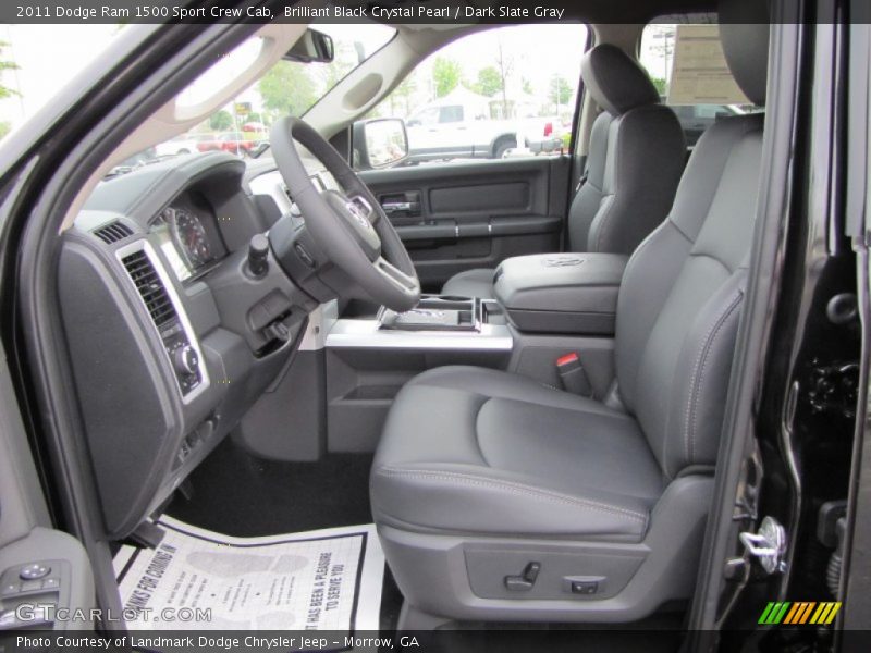 Brilliant Black Crystal Pearl / Dark Slate Gray 2011 Dodge Ram 1500 Sport Crew Cab