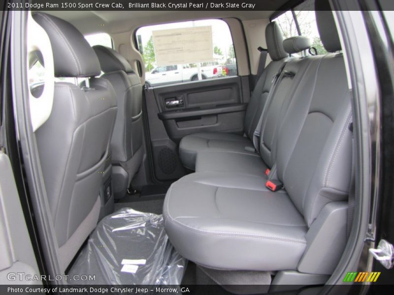 Brilliant Black Crystal Pearl / Dark Slate Gray 2011 Dodge Ram 1500 Sport Crew Cab