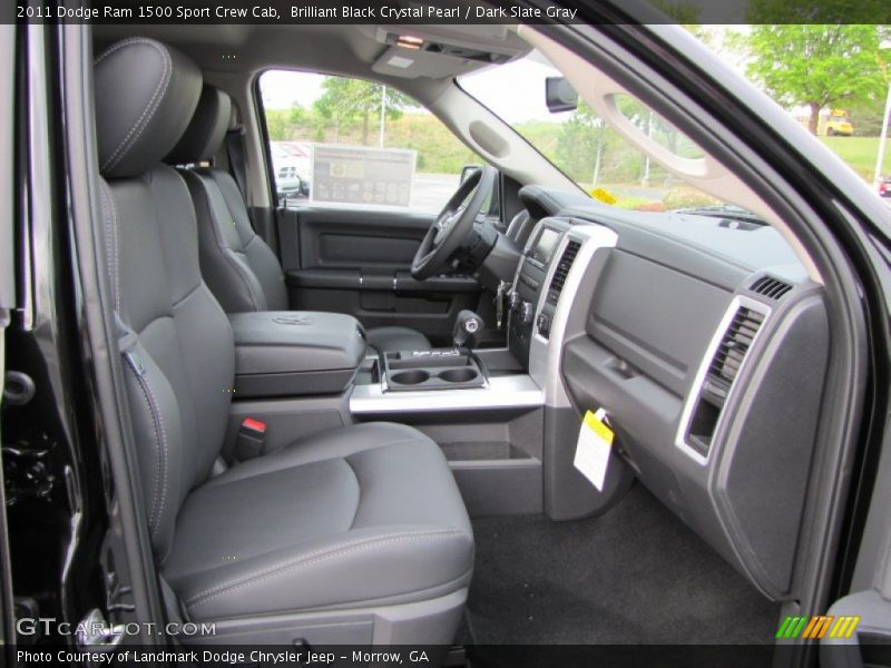 Brilliant Black Crystal Pearl / Dark Slate Gray 2011 Dodge Ram 1500 Sport Crew Cab