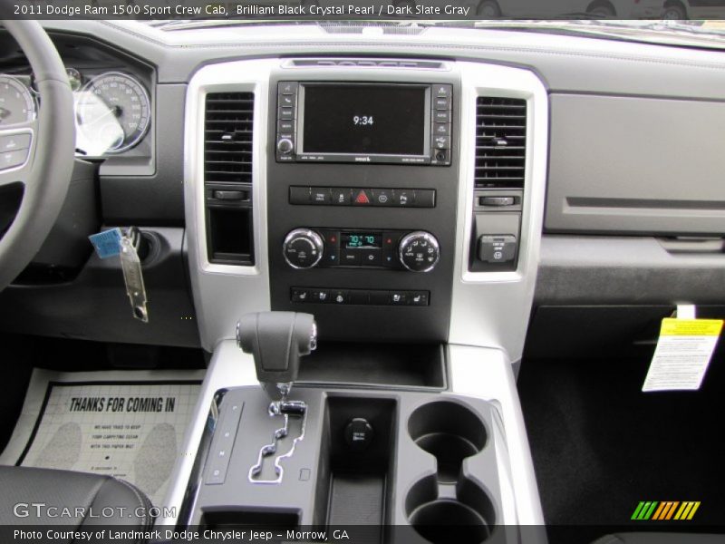Brilliant Black Crystal Pearl / Dark Slate Gray 2011 Dodge Ram 1500 Sport Crew Cab