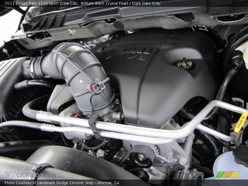 Brilliant Black Crystal Pearl / Dark Slate Gray 2011 Dodge Ram 1500 Sport Crew Cab