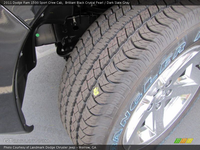 Brilliant Black Crystal Pearl / Dark Slate Gray 2011 Dodge Ram 1500 Sport Crew Cab