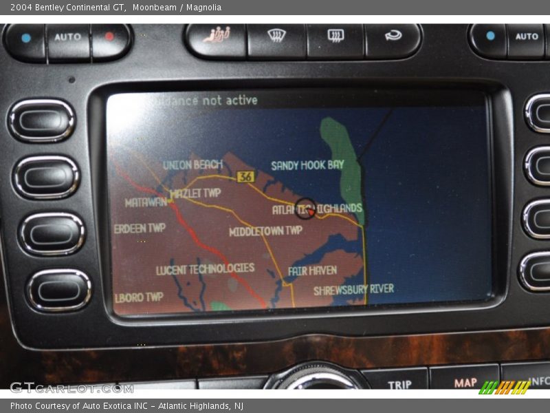 Navigation of 2004 Continental GT 