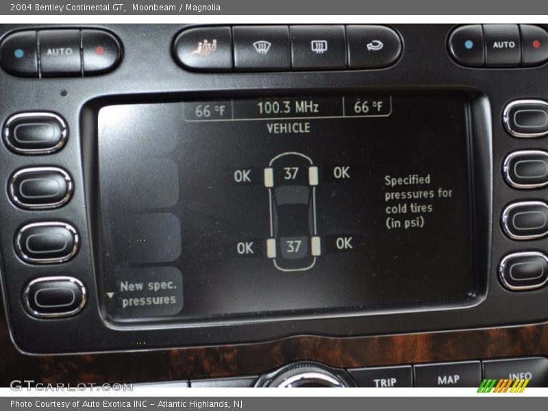 Controls of 2004 Continental GT 