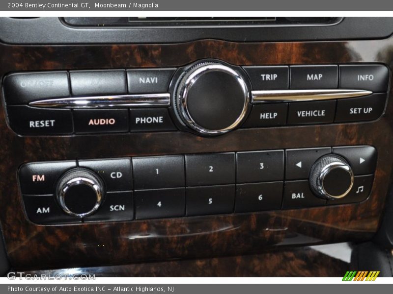 Controls of 2004 Continental GT 