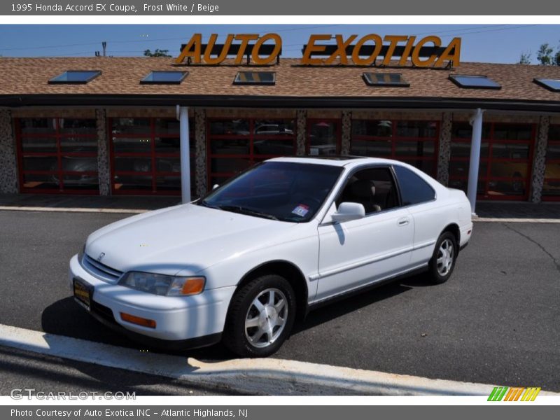 Frost White / Beige 1995 Honda Accord EX Coupe
