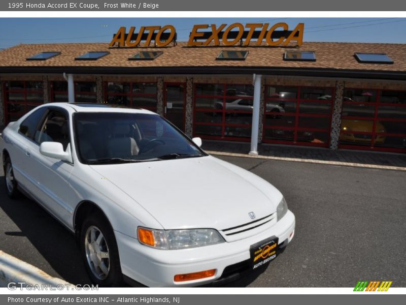 Frost White / Beige 1995 Honda Accord EX Coupe