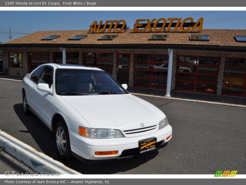 Frost White / Beige 1995 Honda Accord EX Coupe