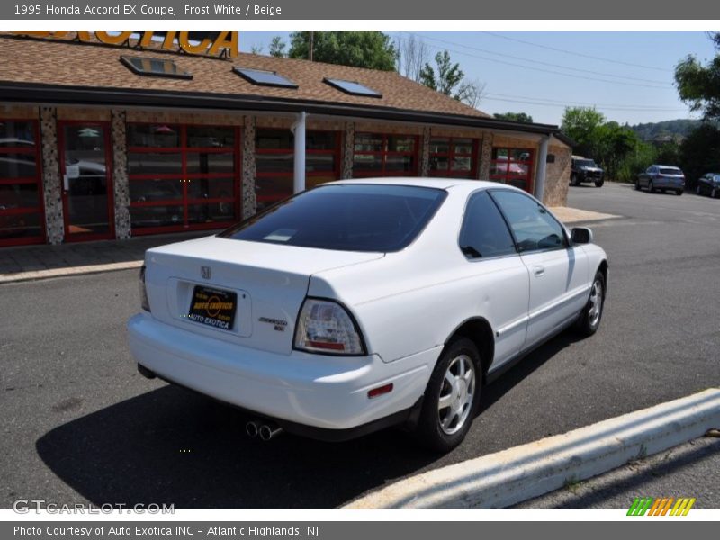 Frost White / Beige 1995 Honda Accord EX Coupe