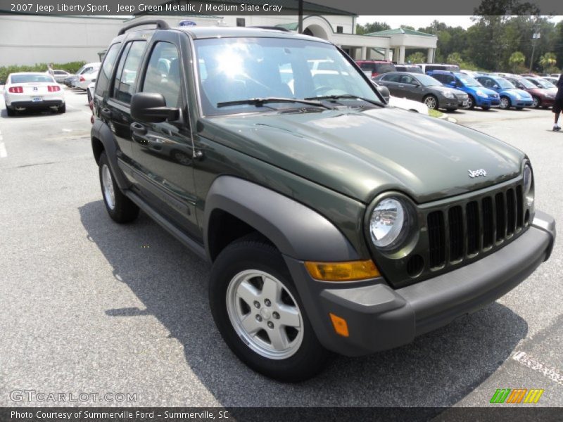 Jeep Green Metallic / Medium Slate Gray 2007 Jeep Liberty Sport