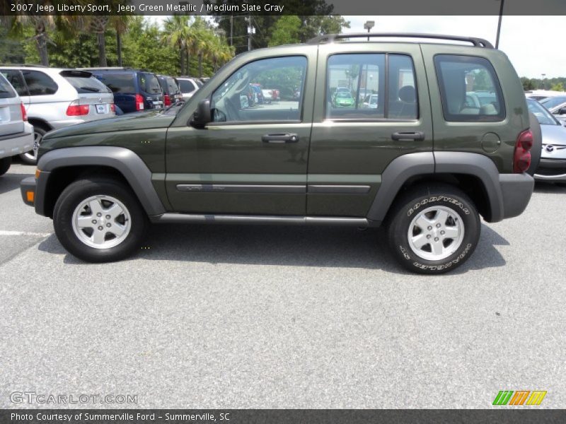 Jeep Green Metallic / Medium Slate Gray 2007 Jeep Liberty Sport