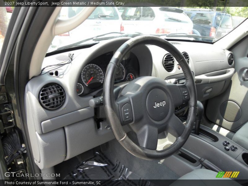 Jeep Green Metallic / Medium Slate Gray 2007 Jeep Liberty Sport