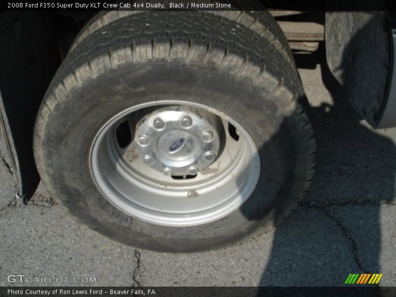 Black / Medium Stone 2008 Ford F350 Super Duty XLT Crew Cab 4x4 Dually