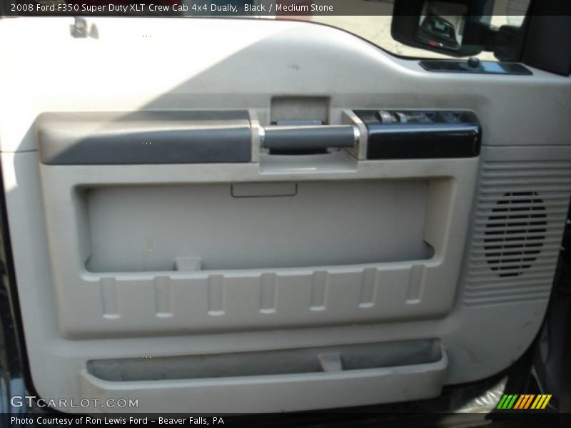 Black / Medium Stone 2008 Ford F350 Super Duty XLT Crew Cab 4x4 Dually