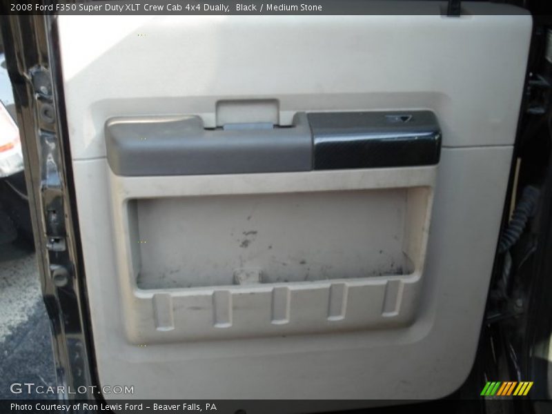 Black / Medium Stone 2008 Ford F350 Super Duty XLT Crew Cab 4x4 Dually