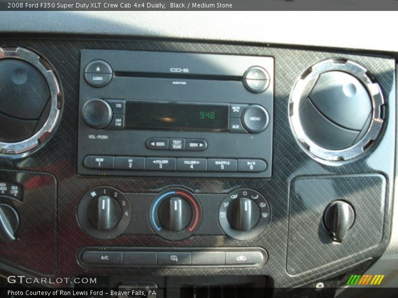 Black / Medium Stone 2008 Ford F350 Super Duty XLT Crew Cab 4x4 Dually