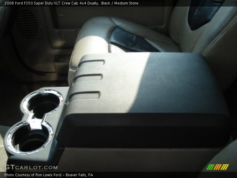 Black / Medium Stone 2008 Ford F350 Super Duty XLT Crew Cab 4x4 Dually