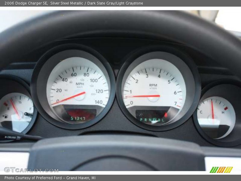 Silver Steel Metallic / Dark Slate Gray/Light Graystone 2006 Dodge Charger SE