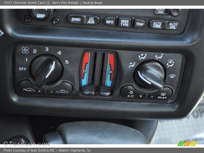 Berry Red Metallic / Neutral Beige 2003 Chevrolet Monte Carlo LS