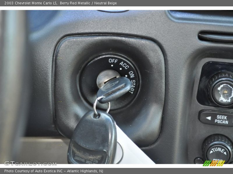 Berry Red Metallic / Neutral Beige 2003 Chevrolet Monte Carlo LS