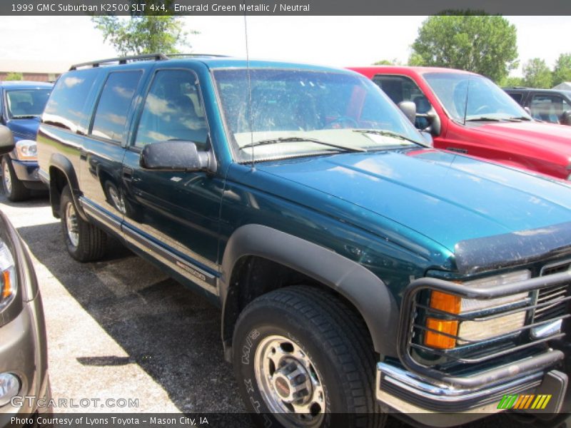 Emerald Green Metallic / Neutral 1999 GMC Suburban K2500 SLT 4x4