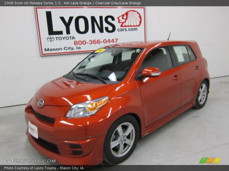 Hot Lava Orange / Charcoal Gray/Lava Orange 2008 Scion xD Release Series 1.0