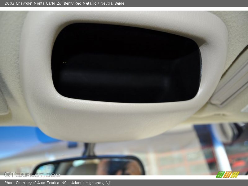 Berry Red Metallic / Neutral Beige 2003 Chevrolet Monte Carlo LS