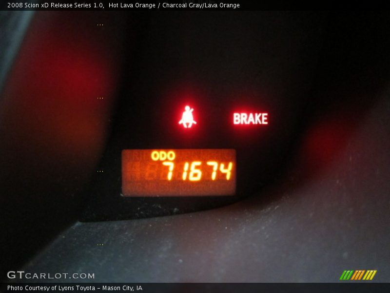 Hot Lava Orange / Charcoal Gray/Lava Orange 2008 Scion xD Release Series 1.0