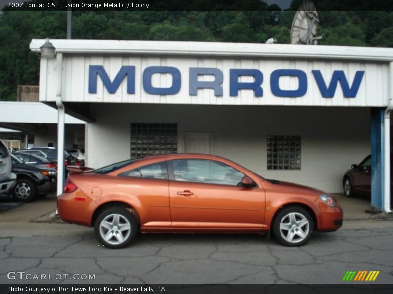 Fusion Orange Metallic / Ebony 2007 Pontiac G5