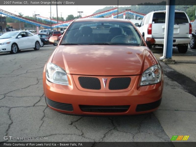 Fusion Orange Metallic / Ebony 2007 Pontiac G5